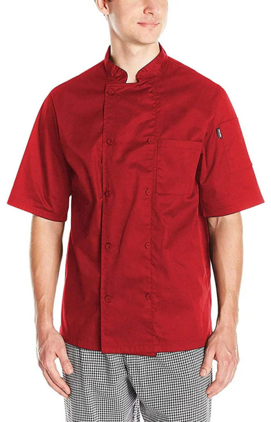 Filipina Unisex Chef Code Mod. Cool Breeze Espalda Ventilada Red