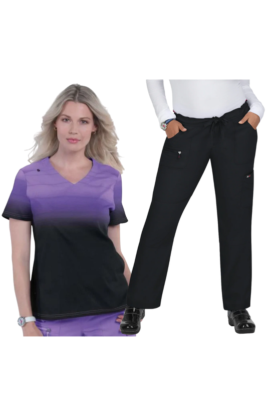 Conj. Mujer Koi Lite Mujer Reform Wisteria Black / Peace Black