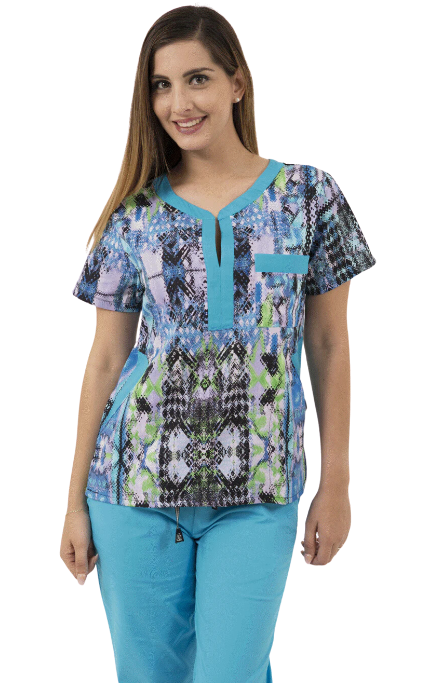 OUT Filipina Mujer Lakhanii Estampada Mod.3454 Tribal Blue