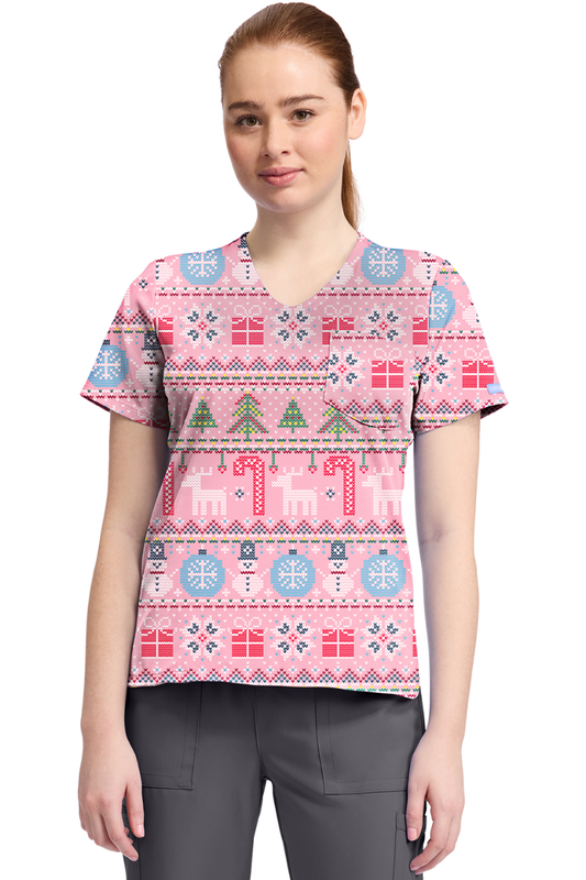 Filipina Mujer Cherokee Prints Navidad Mod. CK857 FSFI Festive Fair Isle