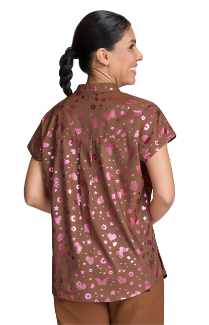 FALL25 Filipina Mujer Koi Lite Estampada Mod. Ari Iridescent Light Bright Walnut