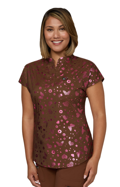 FALL25 Filipina Mujer Koi Lite Estampada Mod. Ari Iridescent Light Bright Walnut