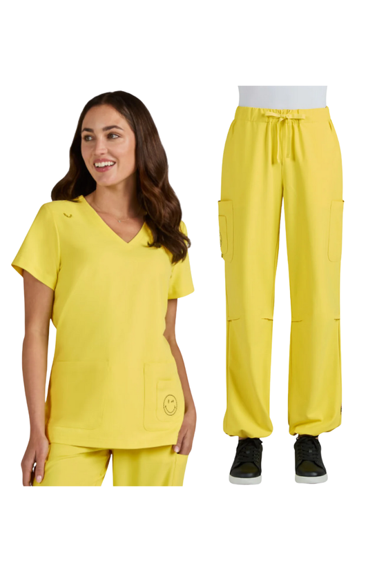 Conj. Mujer Koi X Smiley World Blissful / Jubilant Loving Yellow