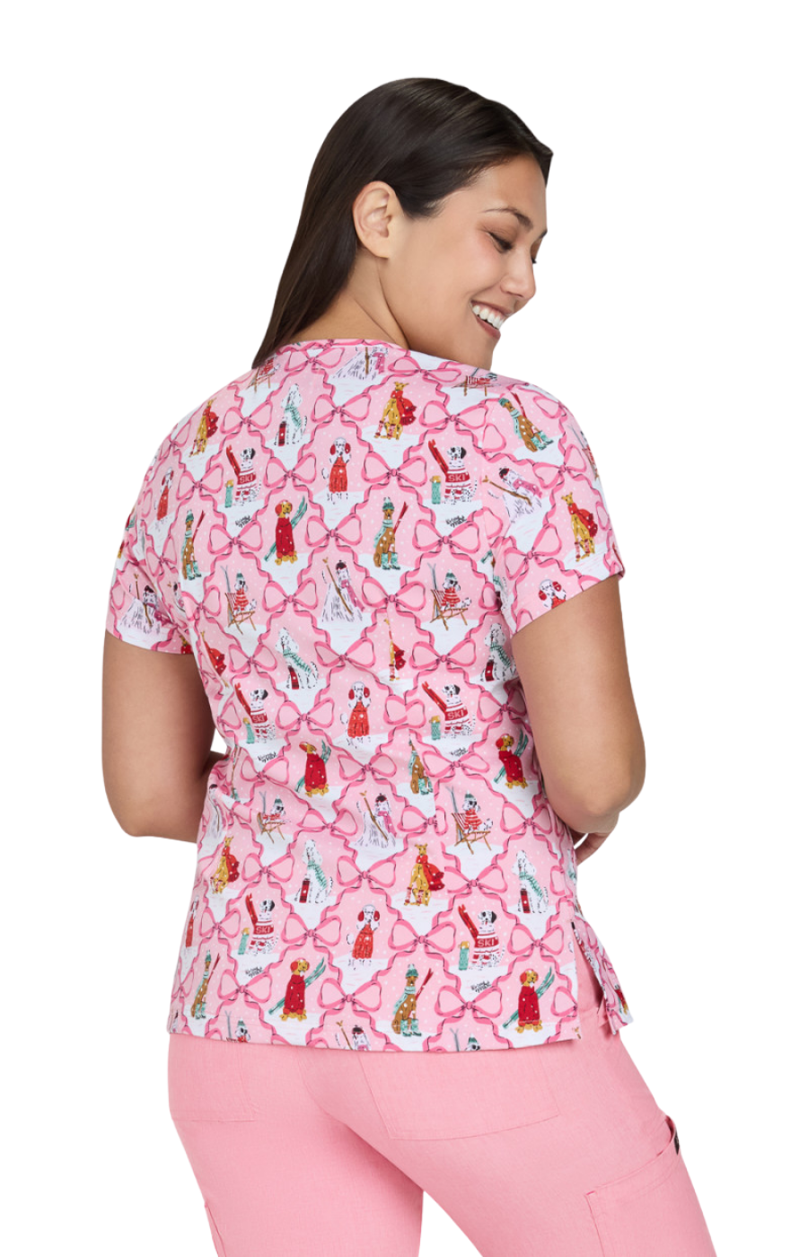FALL25 Filipina Mujer Koi Artist Series Estampada Mod. Leslie Ski Dogs