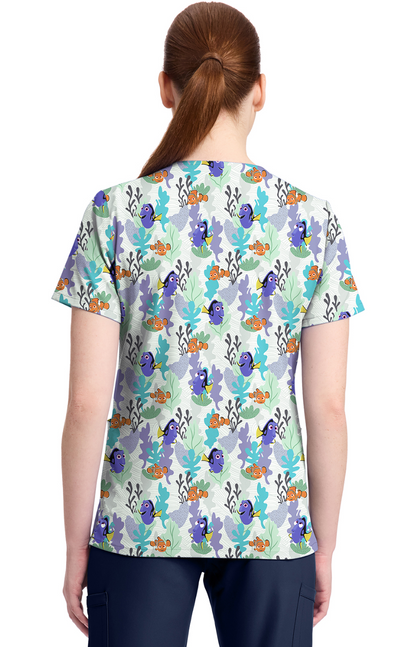 SUMMER25 Filipina Mujer Cherokee Tooniforms PFA Mod.TF796FNND Nemo y Dory