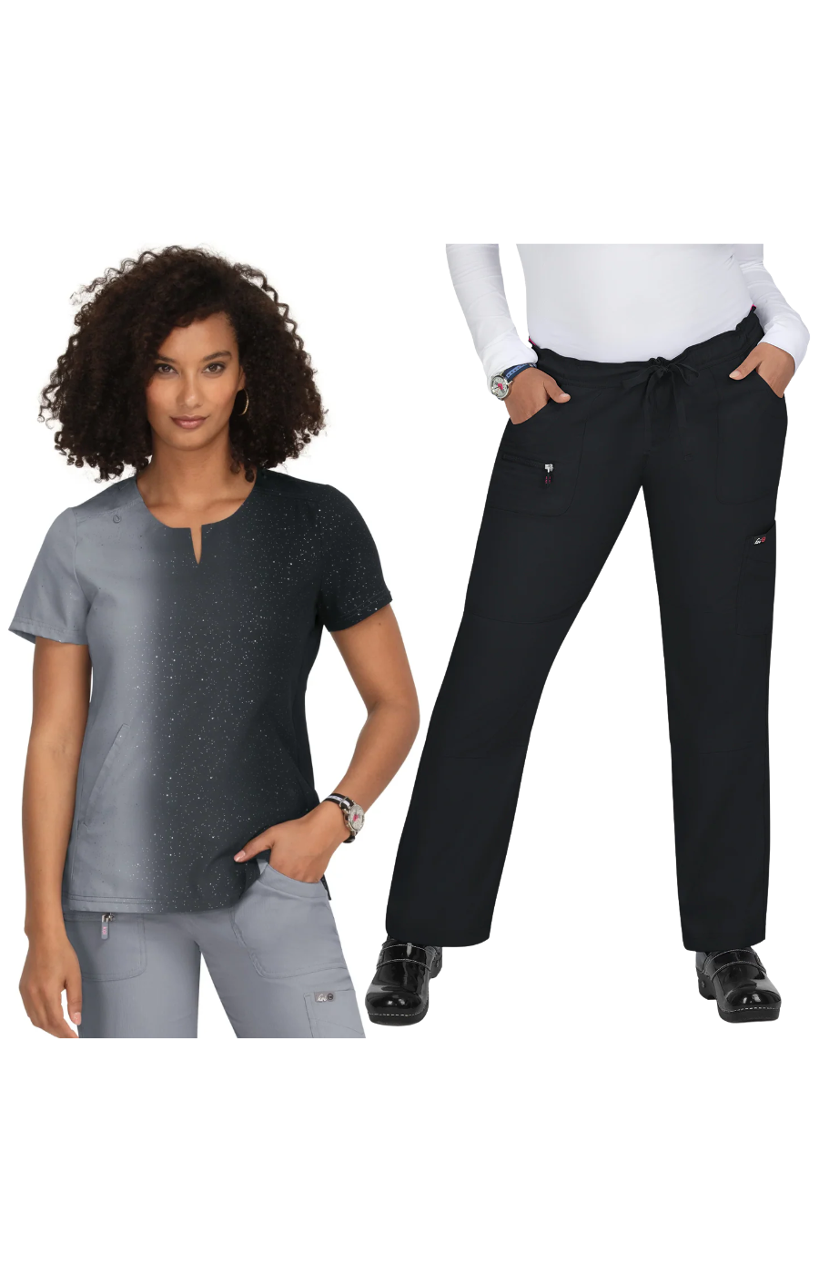 Conj. Mujer Koi Lite Mujer Balance Vertical Sparkle Platinum / Peace Black