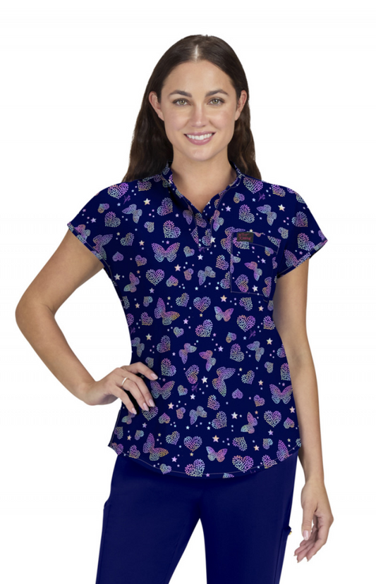 SUMMER25 Filipina Mujer Koi Betsey Johnson Mod. Bell Butterfly Aura Navy