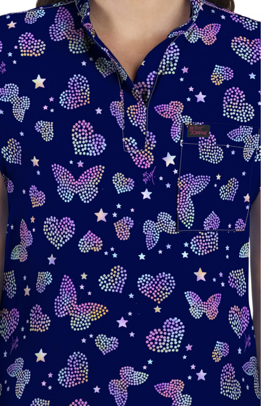 SUMMER25 Filipina Mujer Koi Betsey Johnson Mod. Bell Butterfly Aura Navy