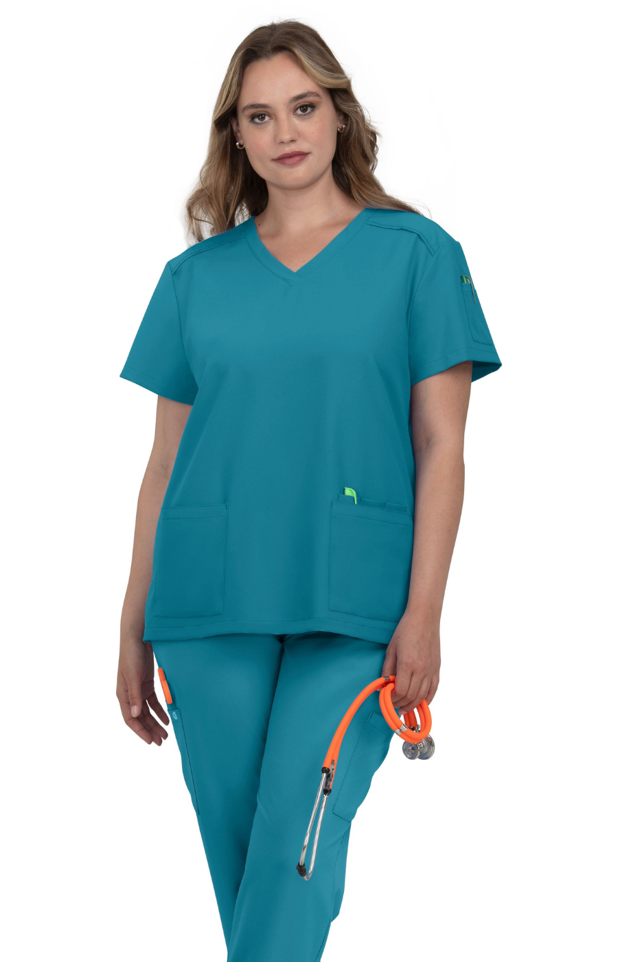 Conj. Mujer Koi Cureology Mod. Cardi/Atria Teal