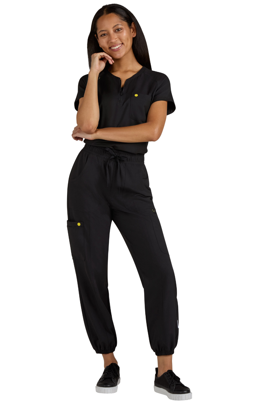 Conj. Mujer Koi X Smiley World Ecstatic / Jolly Jogger Black