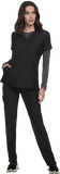 BF. Conj. Liso Mujer Koi Lite Stretch Mod.Velocity/Momentum Heath.Charcoal
