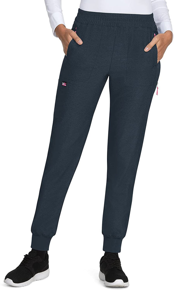 BF. Conj. Liso Mujer Koi Lite Stretch Mod.Action/Power Heather Navy JOGGER