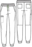OFE Conj. Mujer Cherokee Euphoria Mod.CK788A/CK260A Ciel ................ Pantalon SI es Jogger