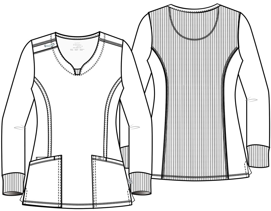 PFA Filipina Manga Larga Mujer Cherokee Infinity Mod.CK781A Wine