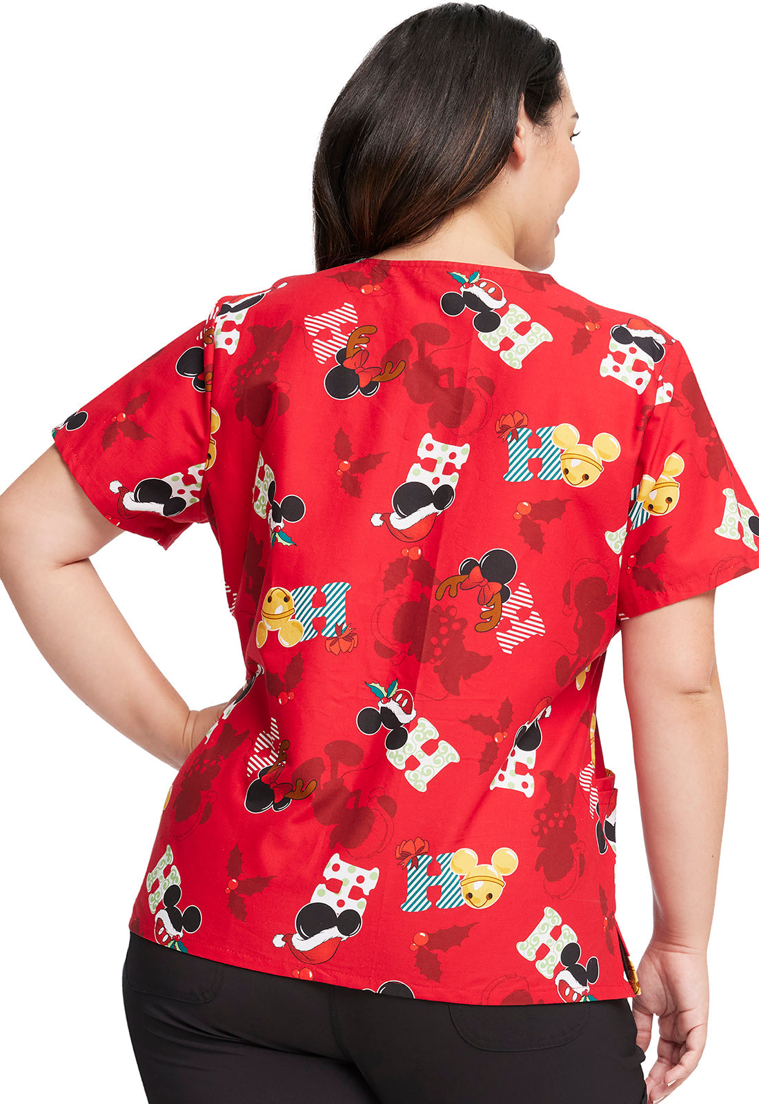 NAVIDAD Filipina Mujer Cherokee Tooniforms Mod.TF614MKKH Mickey y Minnie