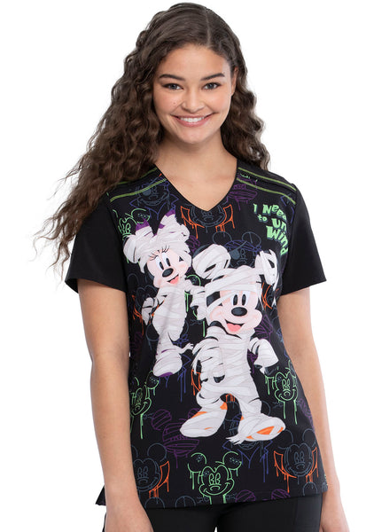 PFA Filipina Mujer Cherokee Tooniforms Mod.TF639MKUW Mickey Mimi