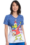 NAVIDAD Filipina Mujer Cherokee Tooniforms Mod.TF690SEWS Grinch