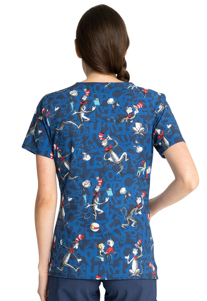 PFA Filipina Mujer Cherokee Tooniforms Mod.TF738SEJT Dr. Seuss