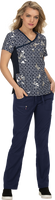 PFA  Filipina Koi Mujer EstVar. "Textured Butterfly Foil Navy" T.S