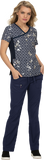PFA  Filipina Koi Mujer EstVar. "Textured Butterfly Foil Navy" T.S