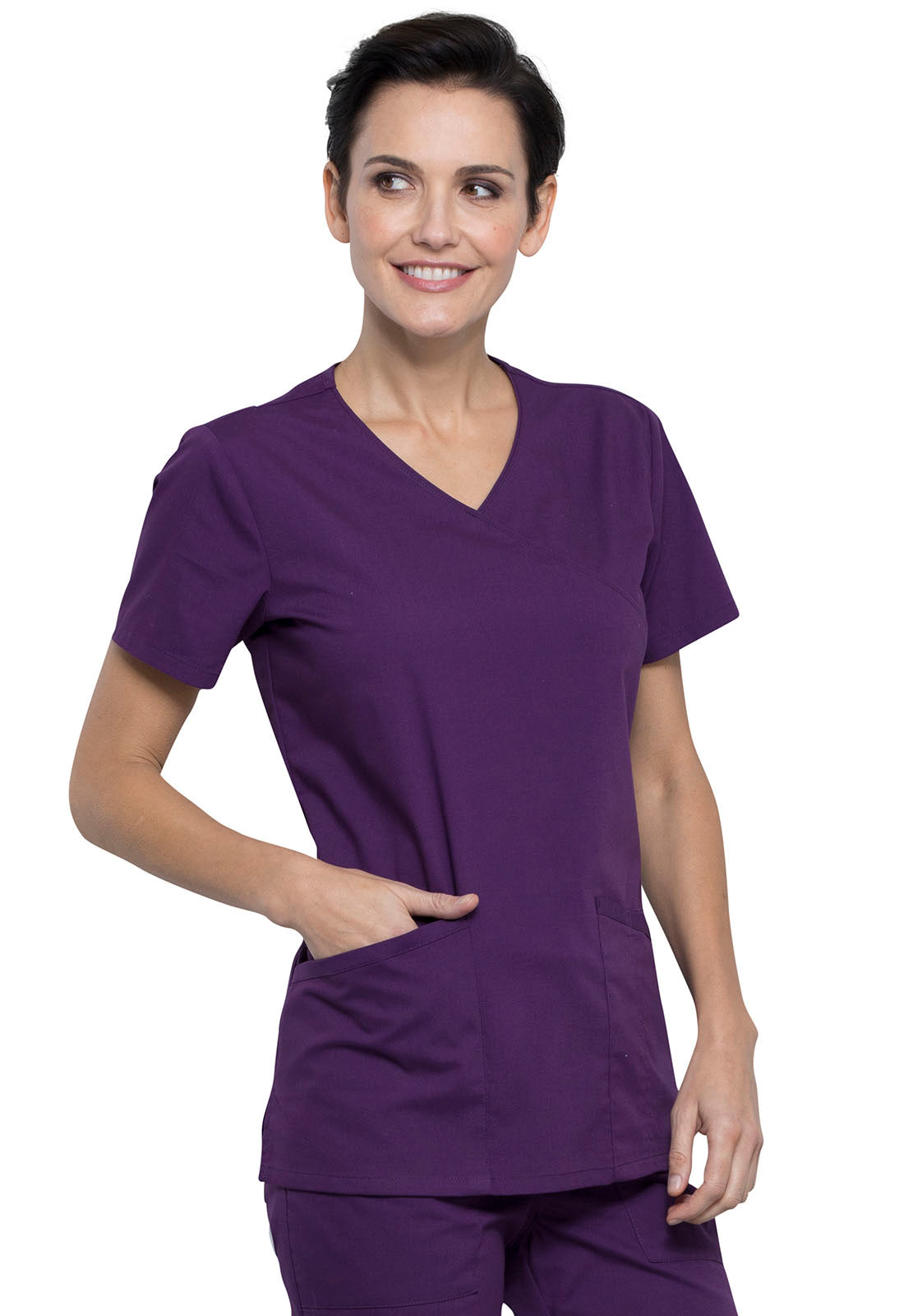 Conj. Mujer Cherokee Professionals Mod. WW655 / WW160 Eggplant